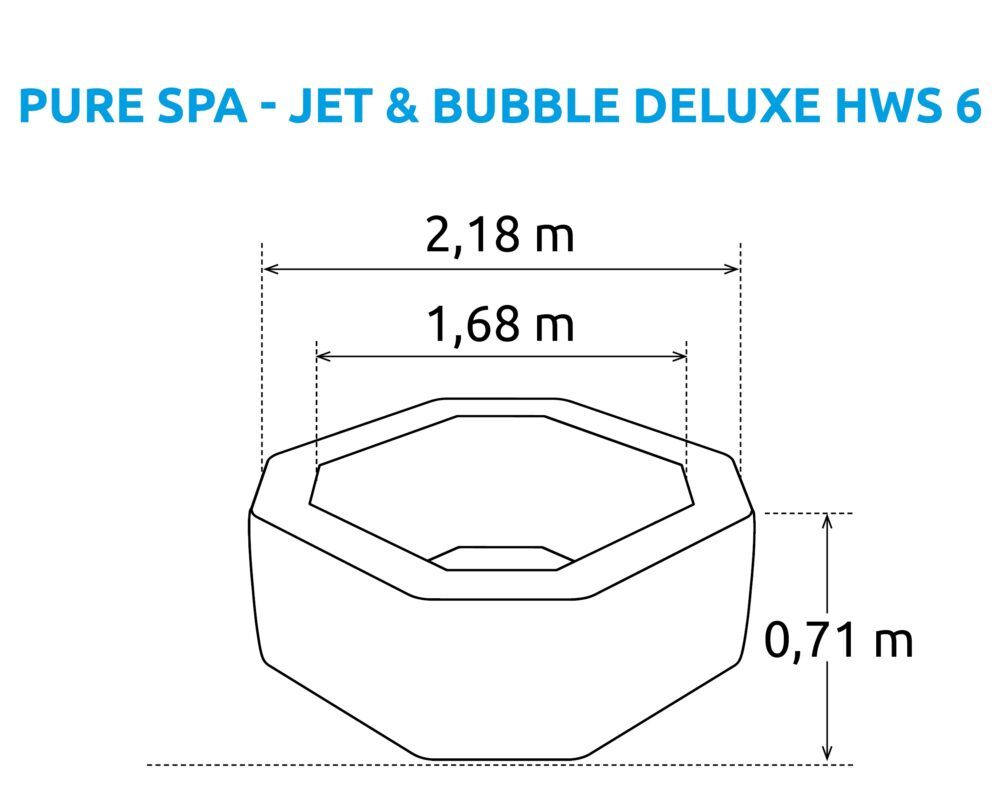 Intex 28462 PureSpa Jet & Bubble Deluxe Octagon